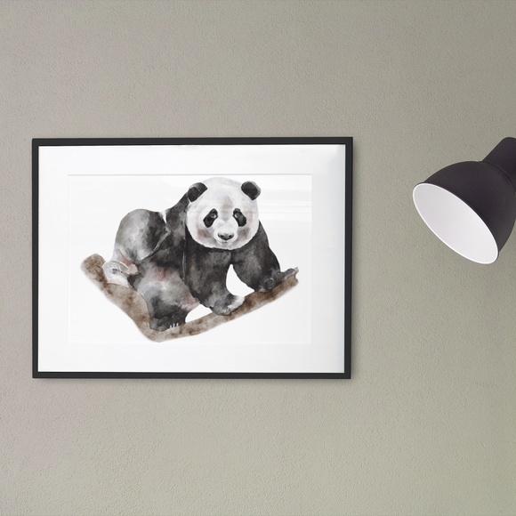 Watercolor Panda Portrait Wall Art Print Poster Unframed - Picture 5 of 16